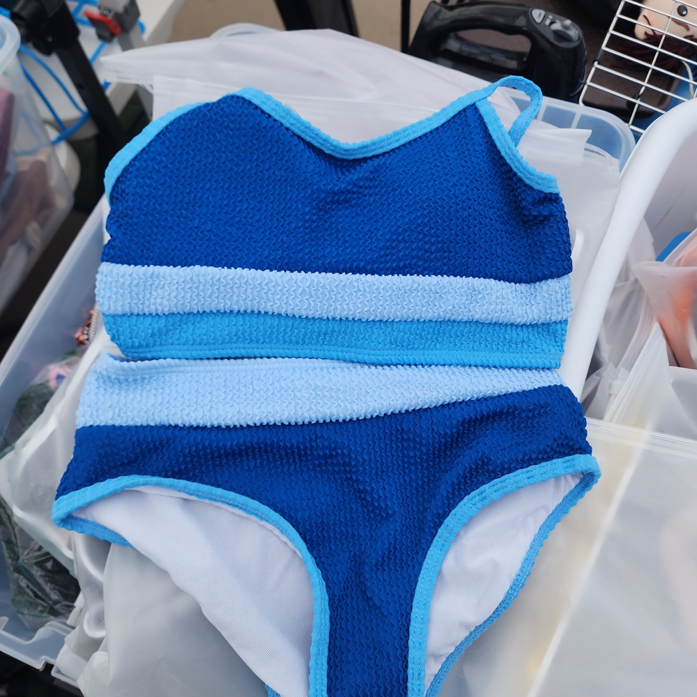 Blue Kids Swim Bikini